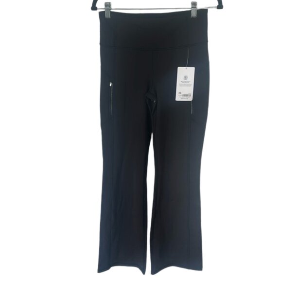 Athleta Rainier High Rise Bootcut flare Pant Black Women's Size M NWT - Picture 5 of 7